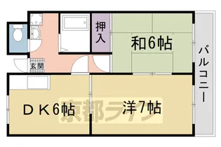 PINE FIELD梅津【202号室】の間取り