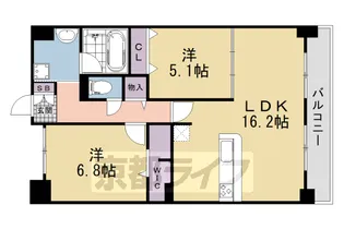 SOFRESCO新田辺【4階】の間取り