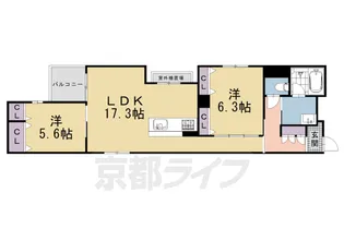 シャーメゾン ライズ One【401号室】の間取り