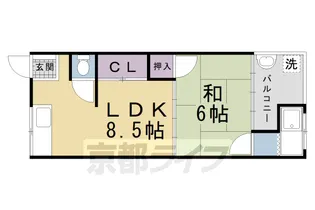愛宕マンション【05号室】の間取り