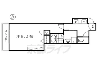 クレール・ピエル【202号室】の間取り