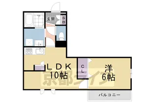 フレール北山【2階】の間取り