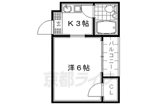 京都府京都市中京区壬生森前町【マンション】の間取り