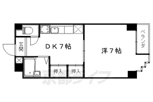 メゾン勧修寺【401号室】の間取り
