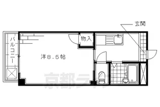 サーパスシャイン【205号室】の間取り