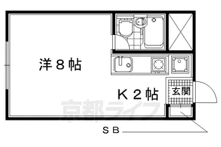 メゾン菱風【203号室】の間取り