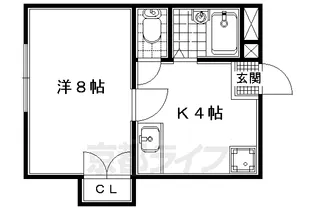 メゾン槇島【202号室】の間取り