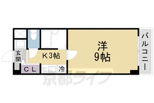 京都府京都市山科区小山北溝町【マンション】の間取り