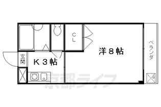 Mirei紫野【203号室】の間取り