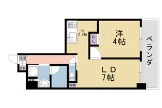 Mare京都一条【302号室】の間取り