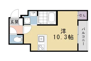 シエルコート大宮【2階】の間取り
