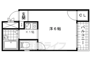 キャビンエイト【305号室】の間取り