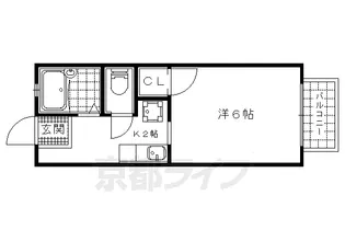 エントピアコーポ【206号室】の間取り