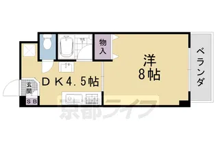 ドムールY【308号室】の間取り