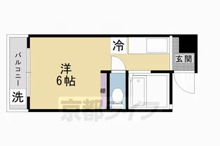 山下ビル【402号室】の間取り