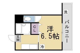 レインボーハイツ【201号室】の間取り