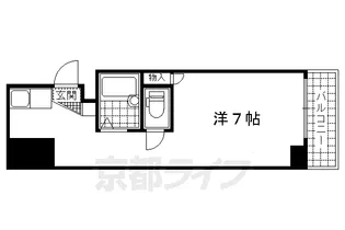 野村スチューデントハウス【405号室】の間取り