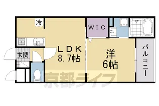 アーバンコート堀川西【4階】の間取り