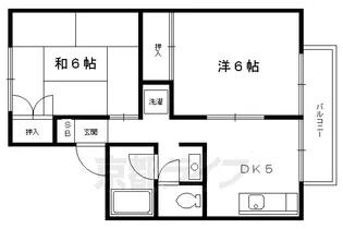 セジュール洛北【101号室】の間取り