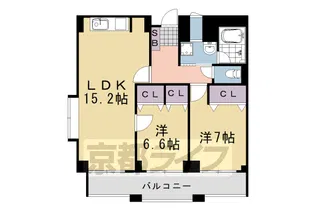 ランブラス桂川【6階】の間取り