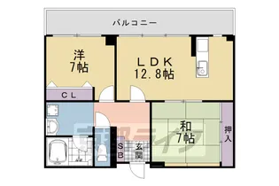 ランブラス桂川【2階】の間取り