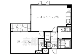 烏丸アネックスⅡ【3階】の間取り