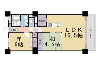 向島ニュータウン第2街区【B403号室】の間取り