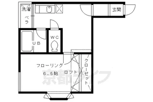 コーポ未麗妙心寺【202号室】の間取り