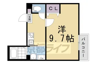 VEGAS紫野【2階】の間取り