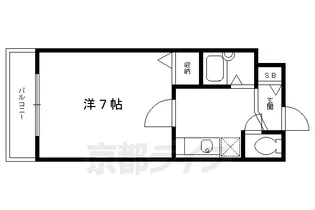 モントワ烏丸御池【208号室】の間取り