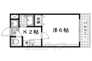 モントワ烏丸御池【305号室】の間取り