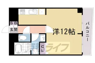 デ・リード西大路高辻【3階】の間取り