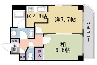 デ・リード西大路高辻【2階】の間取り
