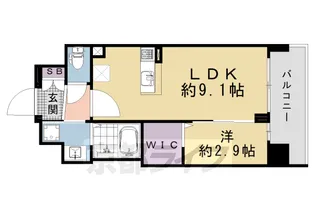 「ソルテラス京都JUJO薫」【3階】の間取り