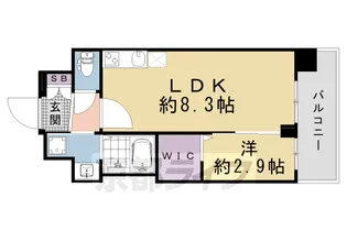 「ソルテラス京都JUJO薫」【7階】の間取り