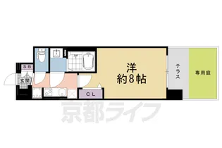 「ソルテラス京都JUJO薫」【1階】の間取り