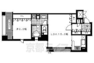 「リーガル京都烏丸御池」【5階】の間取り