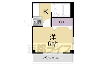 京都府京都市中京区御池通堀川西入ル池元町【マンション】の間取り