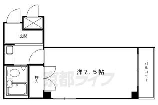 コーポセリバシー【4階】の間取り