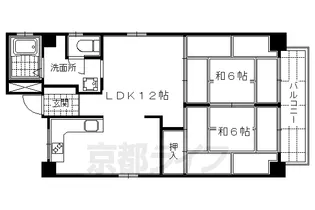 コーポ富有【2階】の間取り