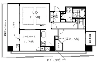 ザ・パークハウス三条油小路【1階】の間取り