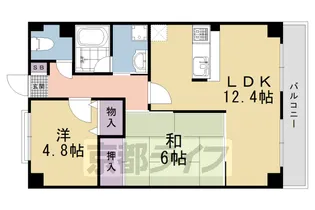 グランドゥ−ル太秦【1階】の間取り