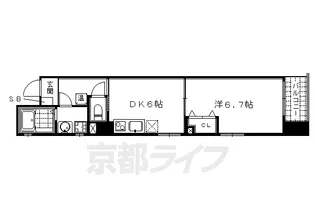 燦祿館【302号室】の間取り