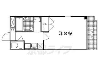 ベルコート太秦【104号室】の間取り