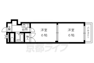 ギャラリーカトビル【502号室】の間取り