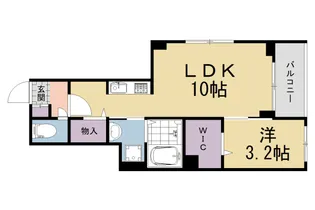 京都府宇治市大久保町井ノ尻【アパート】の間取り