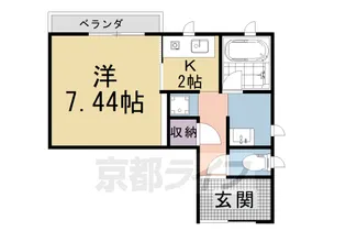 京都府京都市山科区西野岸ノ下町【アパート】の間取り