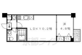 プラネシア烏丸御池【4階】の間取り