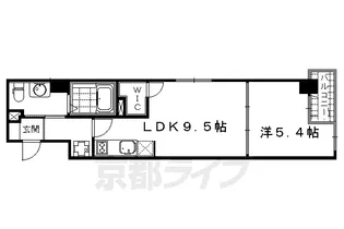 「プラネシア烏丸御池」【4階】の間取り