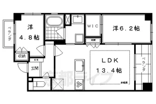 京都府京都市中京区両替町通御池上る金吹町【マンション】の間取り